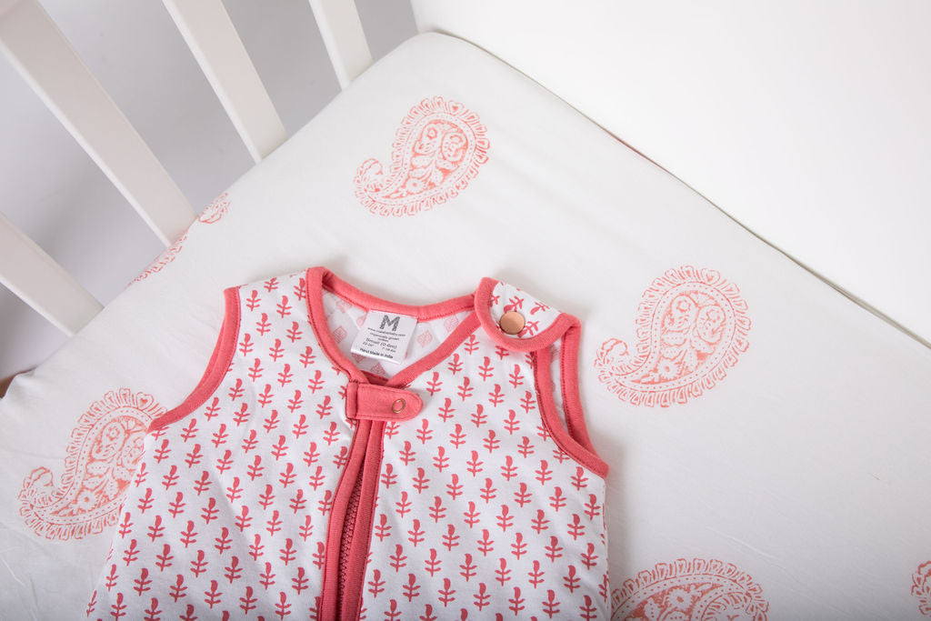 Quilted Pink City Handmade Wearable Baby Sleep Bag