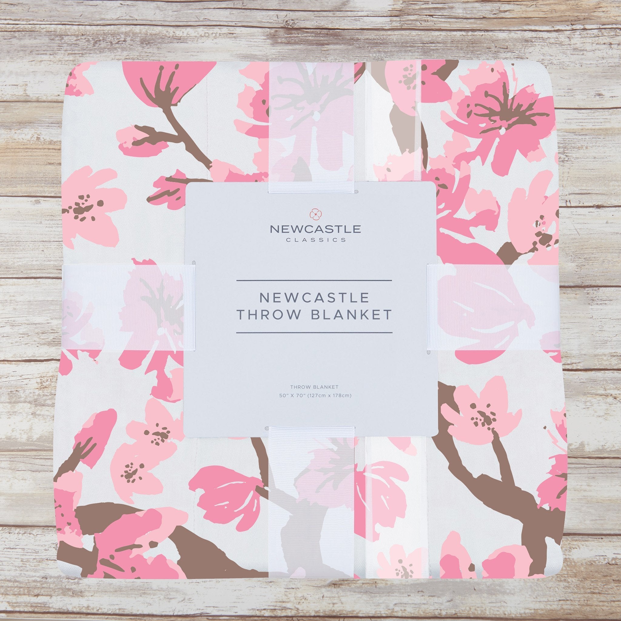 Cherry Blossom Bamboo Muslin Soft Throw Blanket