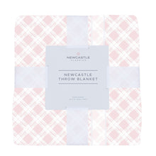 Primrose Pink Plaid Cotton Muslin Throw Blanket