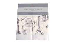London, Paris, New York Bamboo Muslin Newcastle Baby Blankie