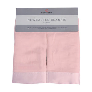 Pink Rose Bamboo Muslin Newcastle Baby Blankie