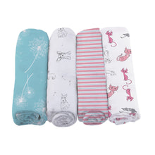 Dandelions Bamboo Muslin Swaddle 4PK