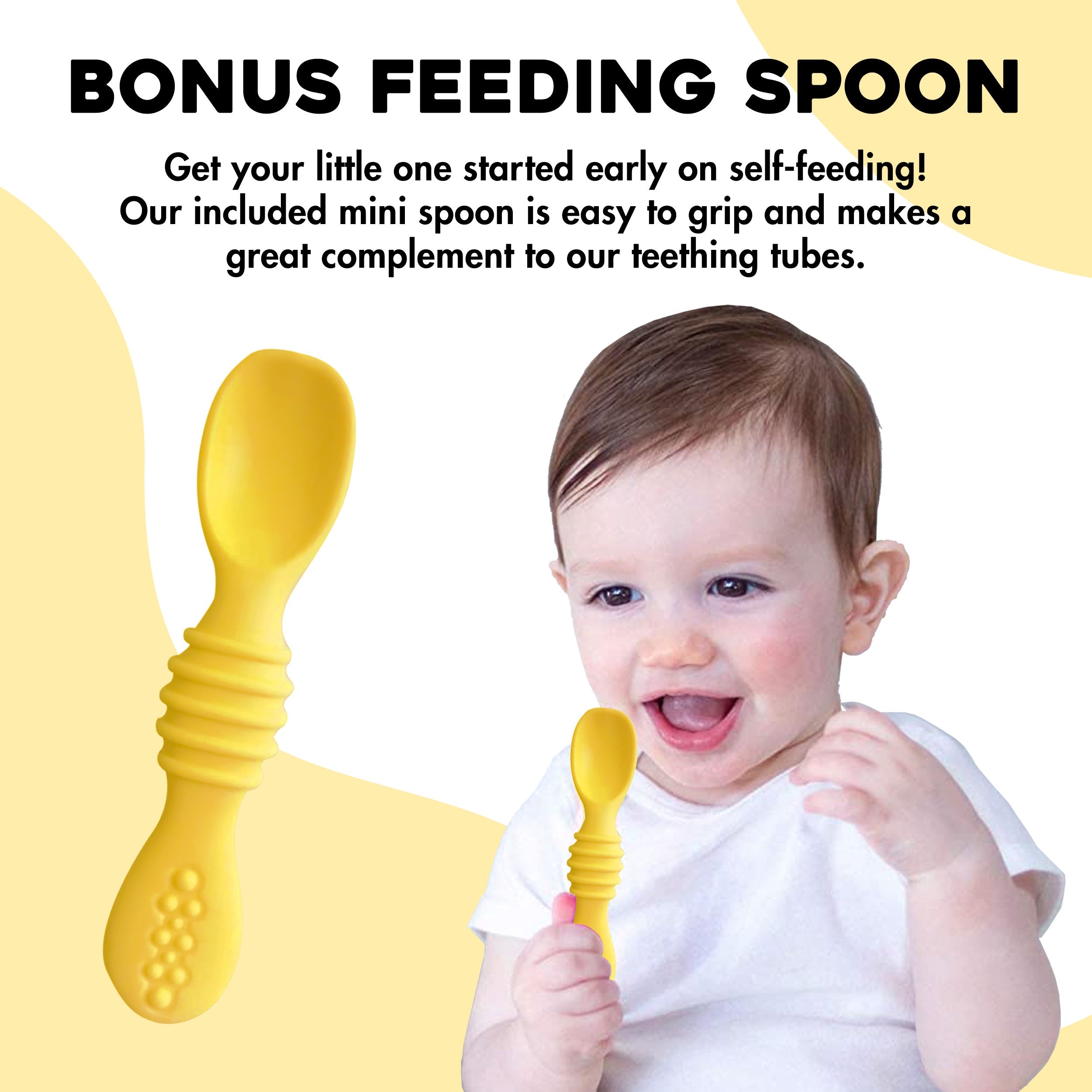 Hollow Sensory BPA Free Baby Teething Tubes 5 Pack