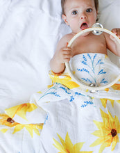Organic Soft Cotton Sunflower Swaddle Baby Wrap